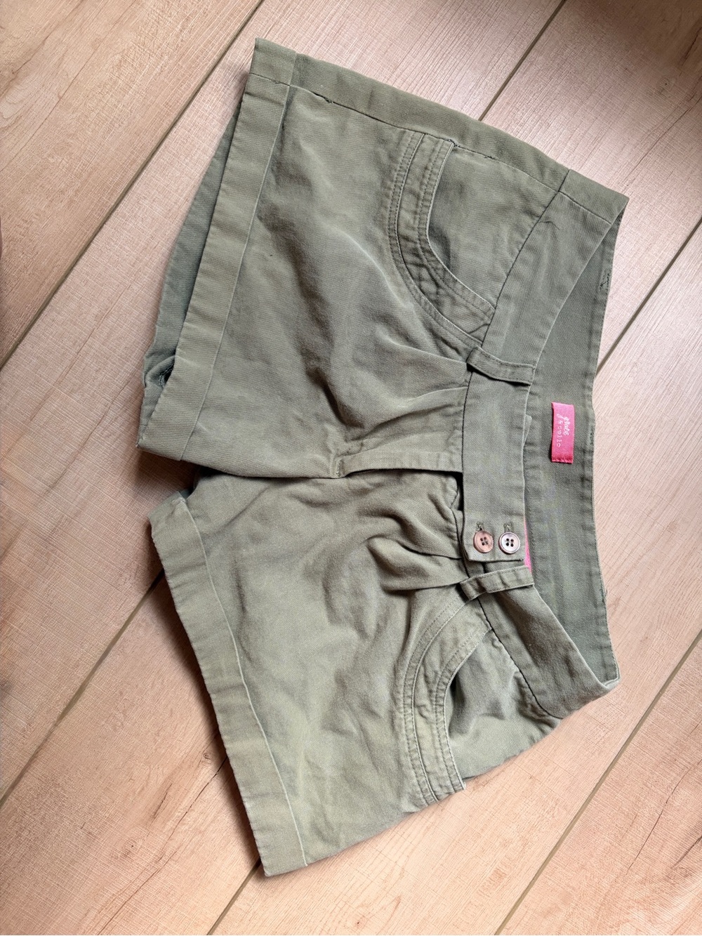 Olive Green Women’s Casual Cotton Shorts